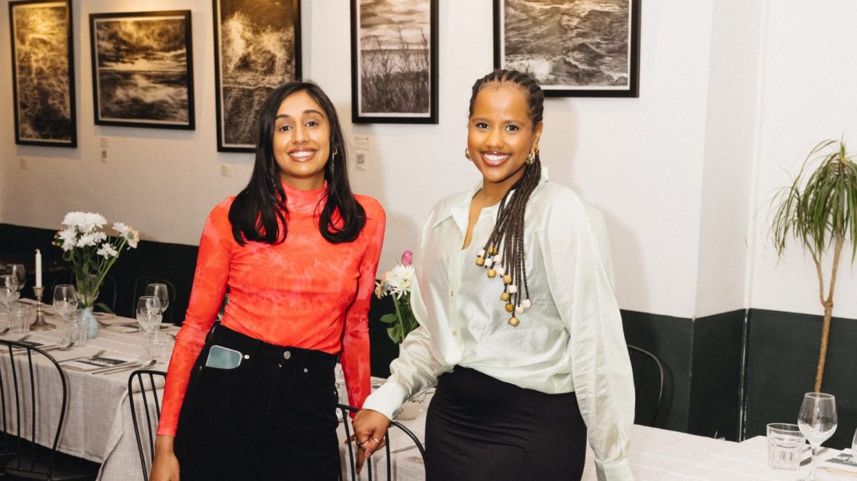 Photograph of Savena Surana and Arda Awais.