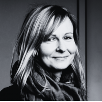 Black and white photograph of Professor Ewa Luger